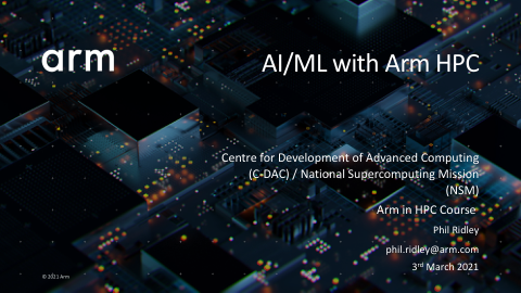 采用 Arm HPC 的 AI/ML